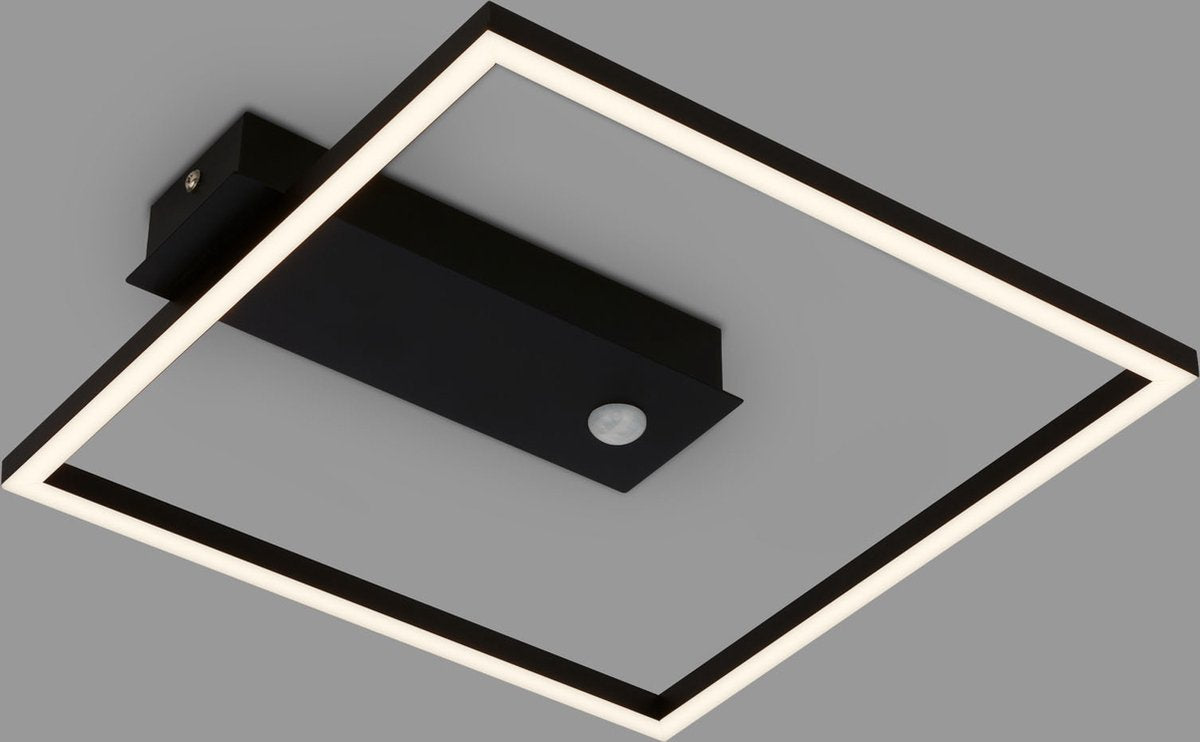 Briloner - nici - Plafón LED - Plafón con detector de movimiento - negro - LED - 12,5w