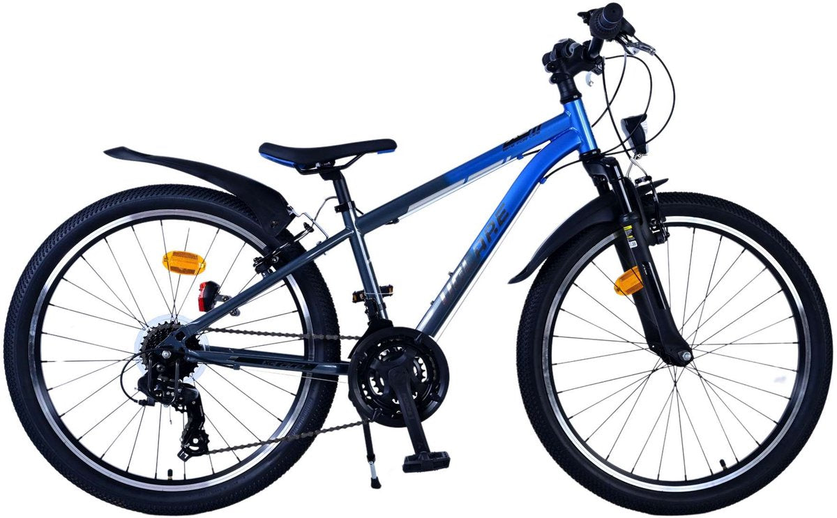 Vlatarare XC Race Children's Bicycle's Bicycle 24 pollici 21 velocità blu grigio