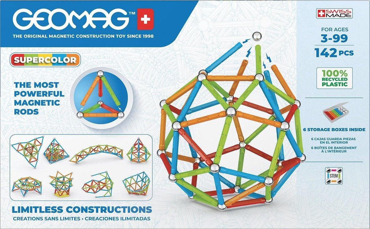 GEOMAG SUPER COLORE riciclato, 142dlg.