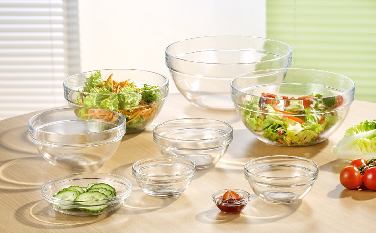 Cuenco Duralex lys 17 cm 0,8 l vidrio templado transparente