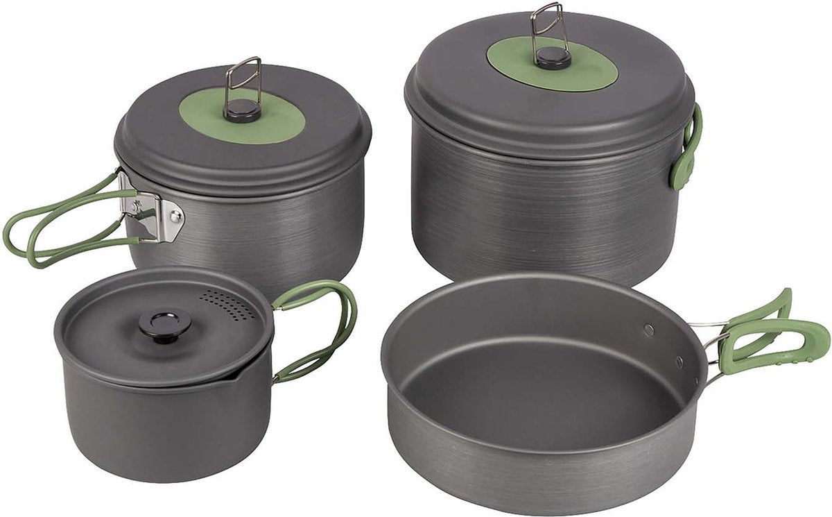 Bo-camp - pannenset - explorer xl - 4-delig - hard anodized - aluminium