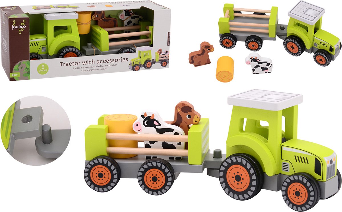 Tractor Joueco con accesorios