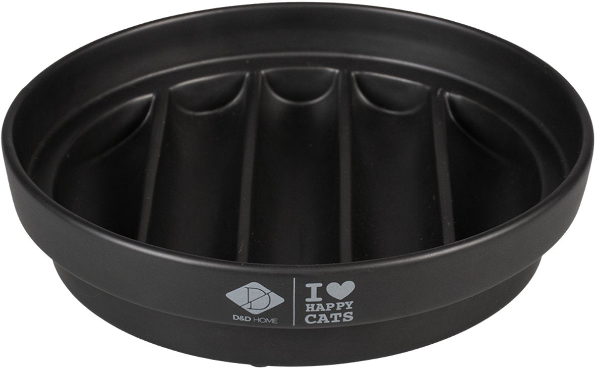 D d cuenco de comida casera - alimentador lento sue - negro
