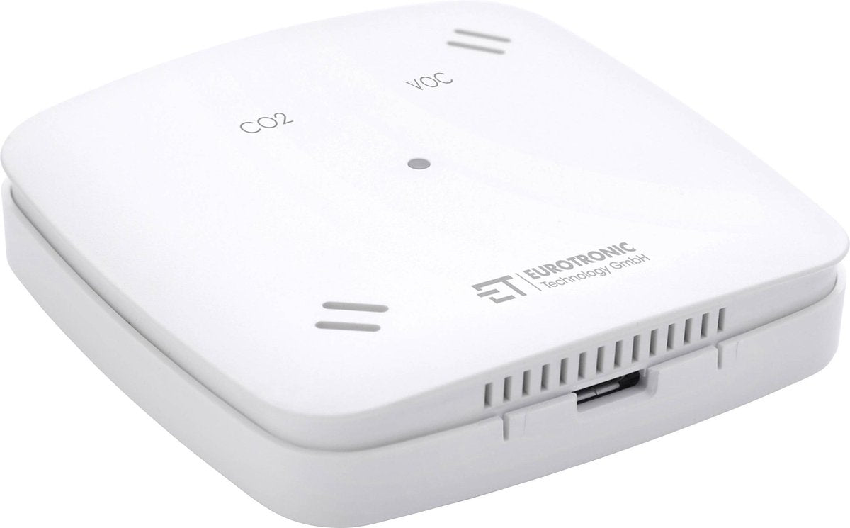 Eurotronic 700209 luchtkwaliteitssensor detectie van kooldioxide werkt op het lichtnet