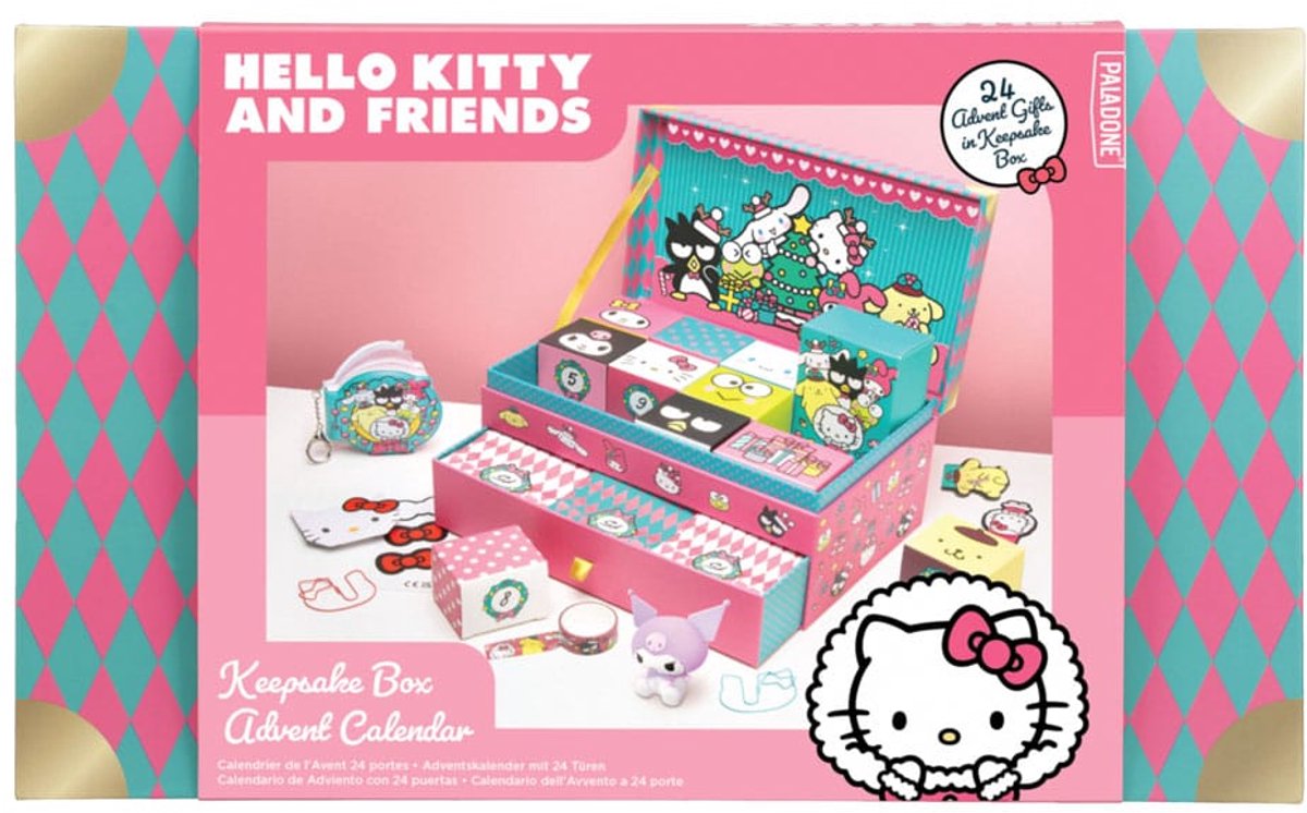 Productos Paladone hello kitty calendario de adviento caja de recuerdos calendario de adviento calendarios