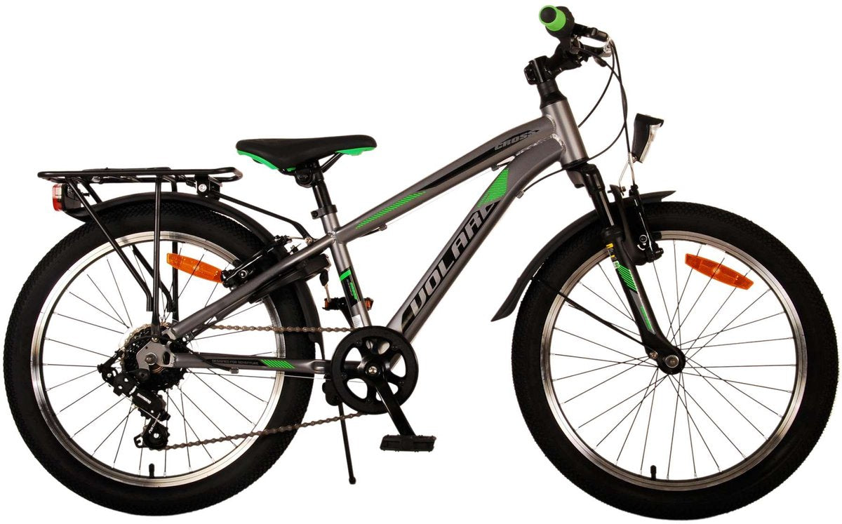 Bicycle per bambini Vlatare Cross - Boys - 20 pollici - Grigio - 6 marce