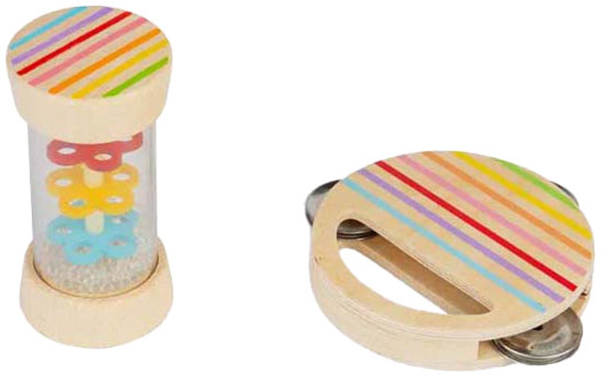 Bigjigs Seting y Rolling Set de madera, 2st.