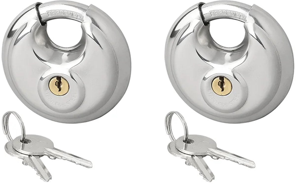 Blocca disco Proplus 70mm 2 pezzi con chiave uguale