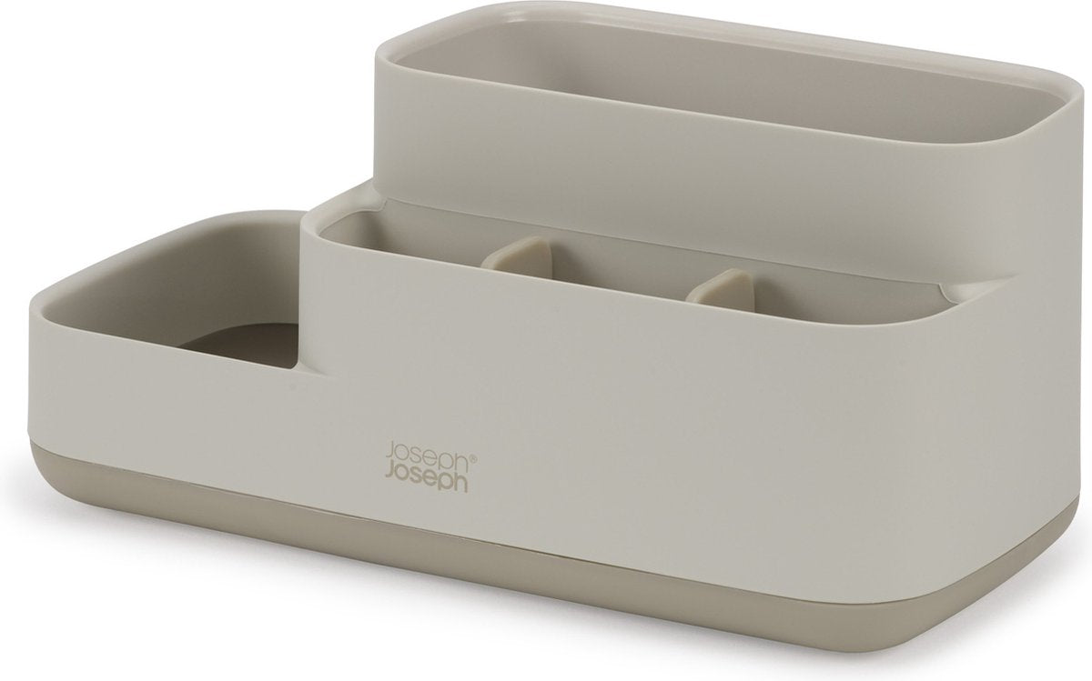 Organizer da bagno Joseph Joseph, con 5 scomparti divisori, antiscivolo, plastica, grigio - | easystore