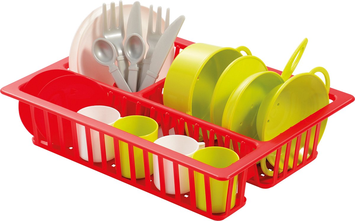 Ecoiffier 100% Chef Drift Rack con vajilla