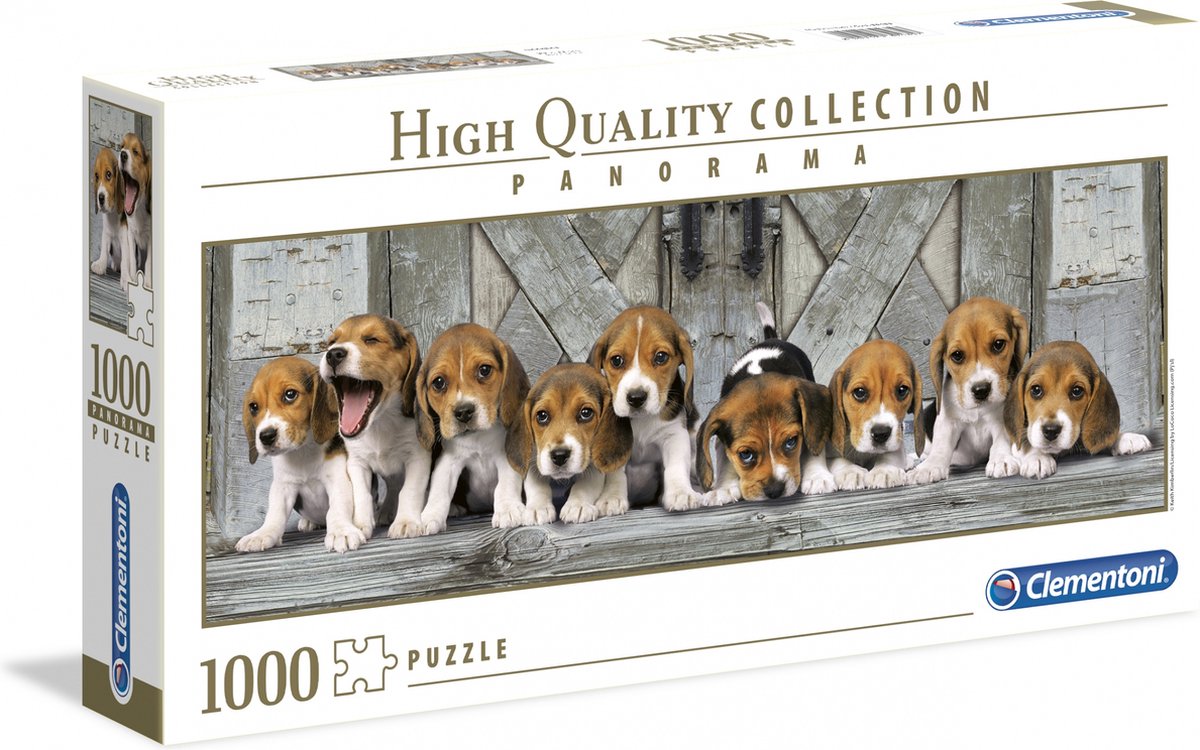 Clementoni Panorama Puzzle Beagles, 1000st.