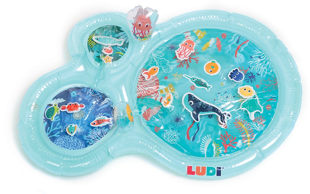 Ludi - tappeto da gioco acquatico - giocattoli a motore - tappeto da gioco gonfiabile