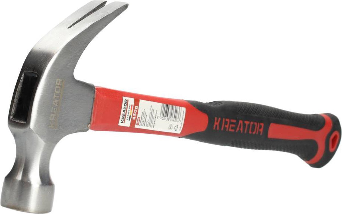 Kreator - hand tools - krt903103 - klauwhamer - 450g - fiber