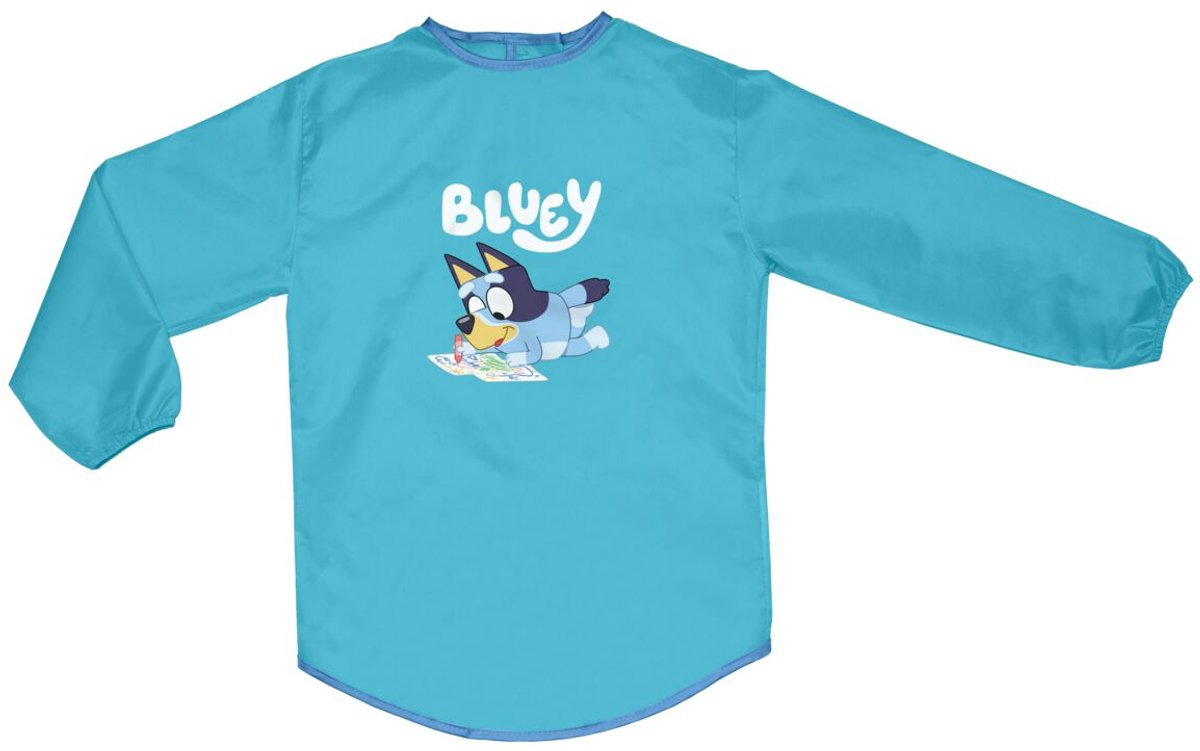 Grembiule artigianale Totum blu con maniche - disegno pittura bambino - giocattoli creativi 3 - 5 anni ragazzi e ragazze