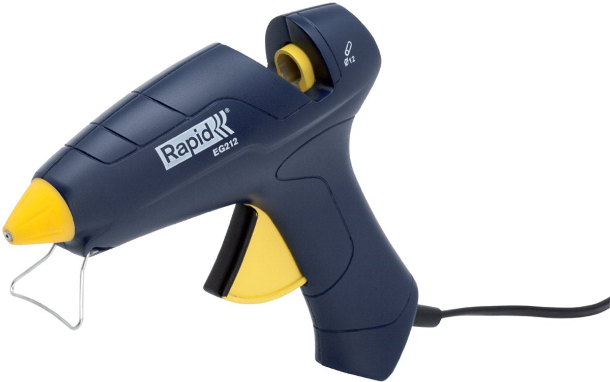 Rapid eg212 - pistola per colla - cablata - con supporto regolabile - d12mm - blu