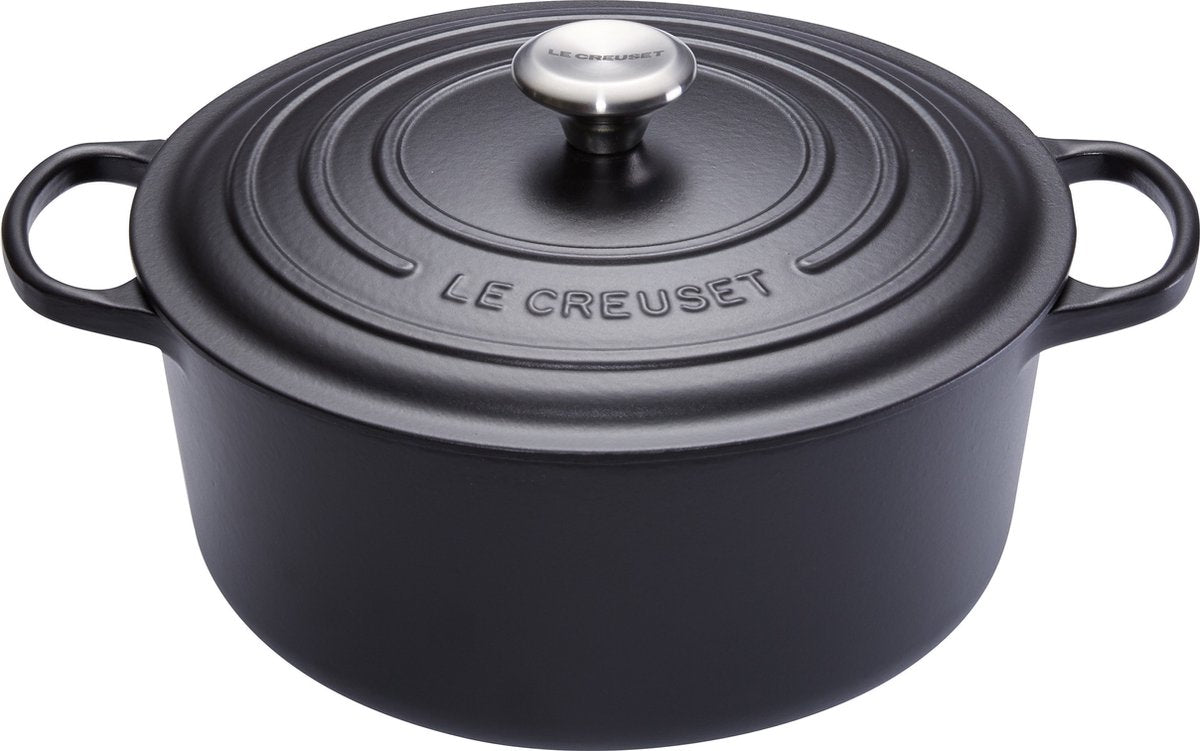 Padella firmata Le Creuset - 5,3 l - ø 26 cm - nera