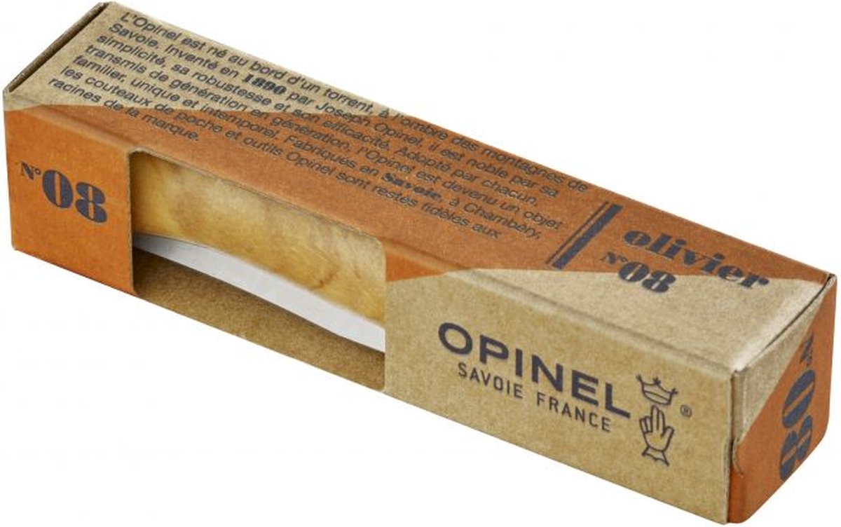 Opinel - navaja de bolsillo - núm. 8 - madera de olivo