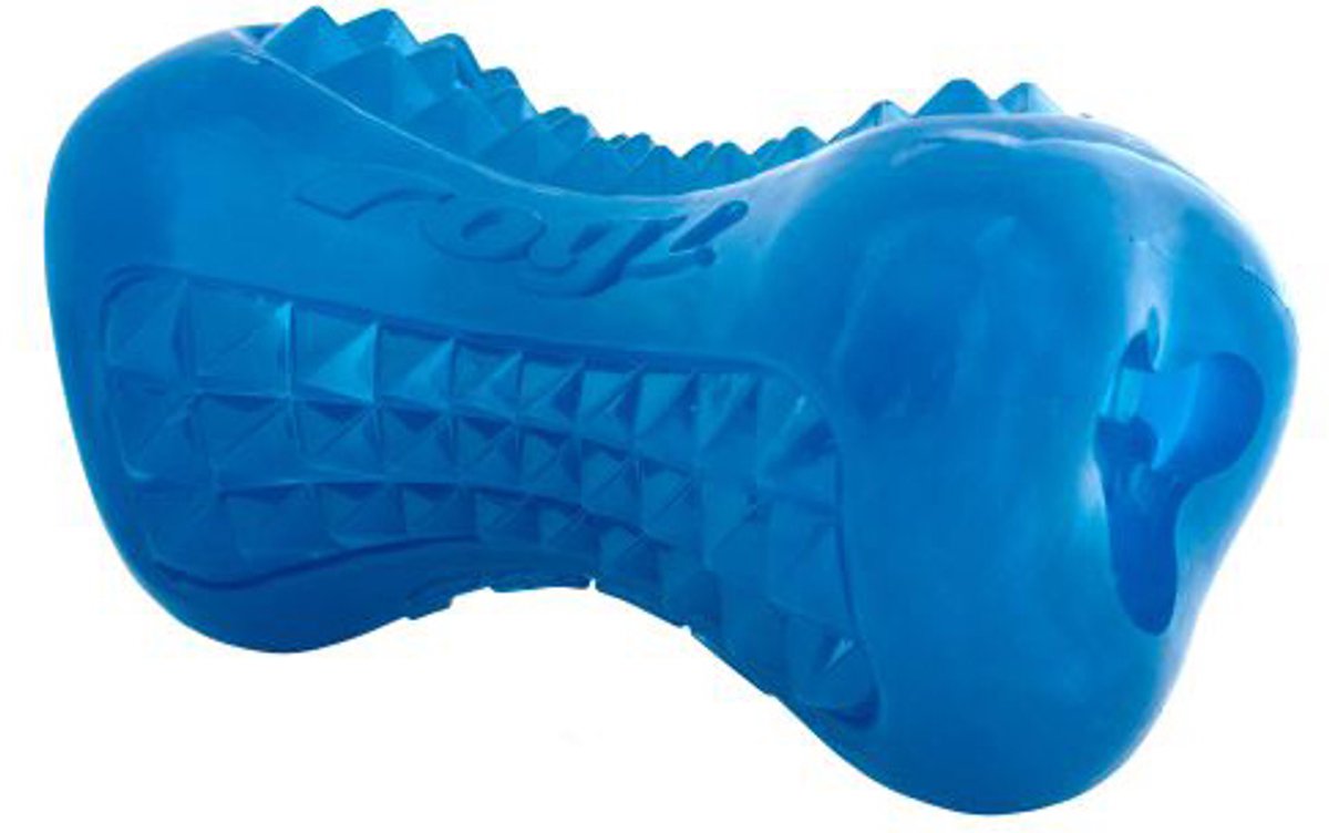 Rogz for dogs | yumz medium blauw | hondenspeeltje | snackspeeltje | bite-o-meter hard