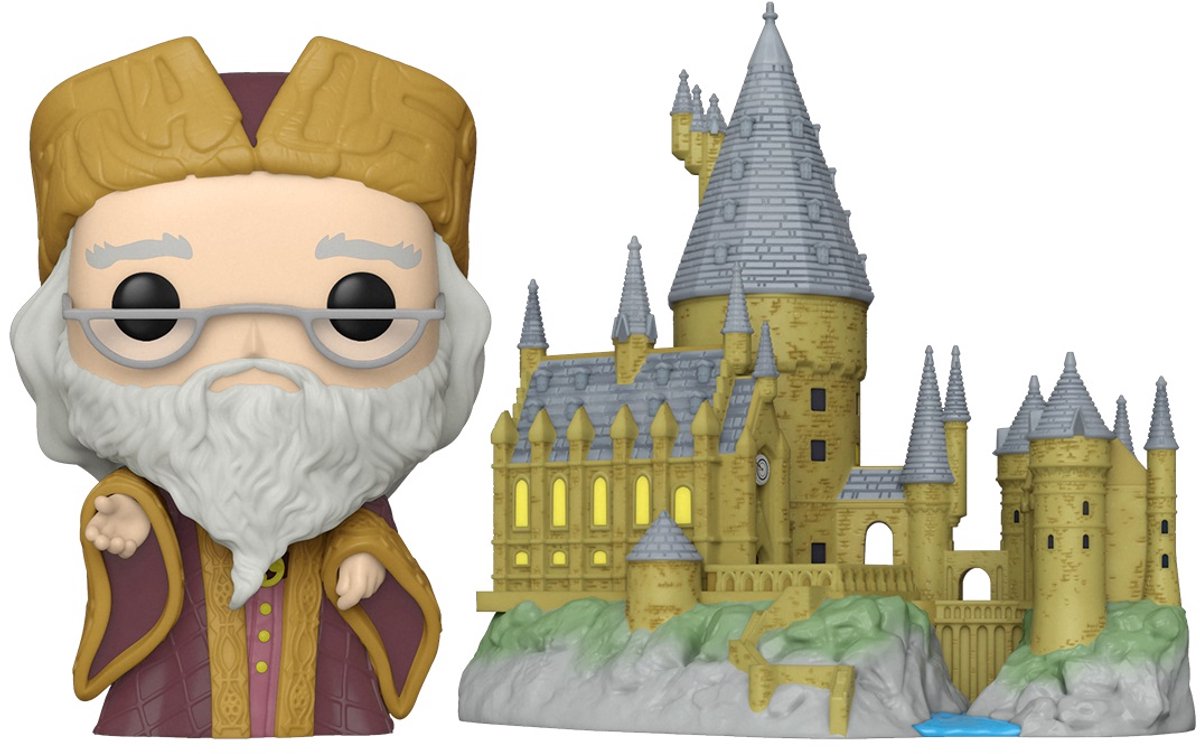 ¡Funko pop! - harry potter: ciudad - Dumbledore con Hogwarts