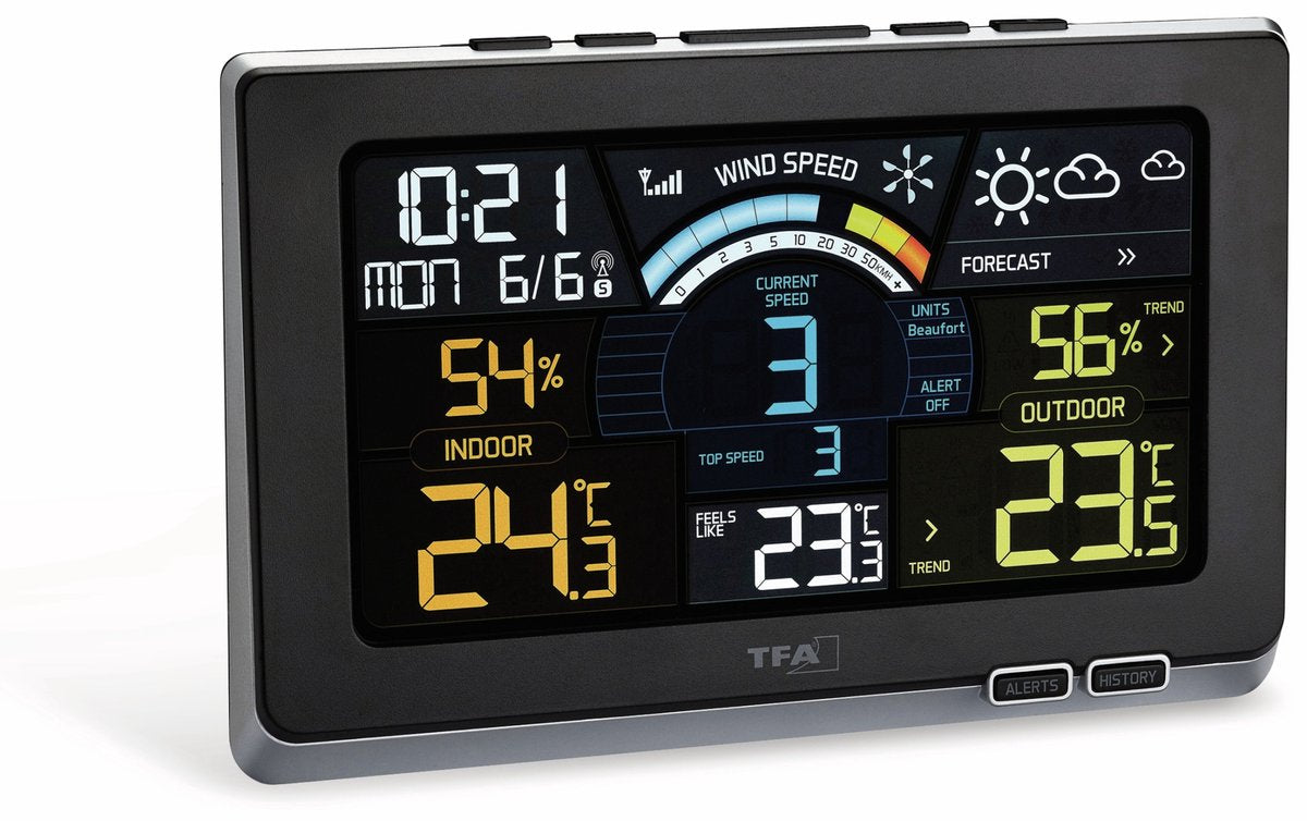 Tfa dostmann spring breeze 35.1140.01 draadloos weerstation aantal sensoren max.: 3