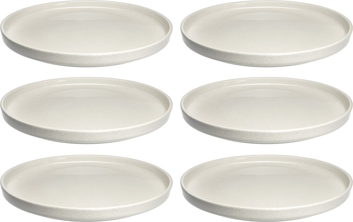 Plato Leonardo roma 22cm crema - set 6