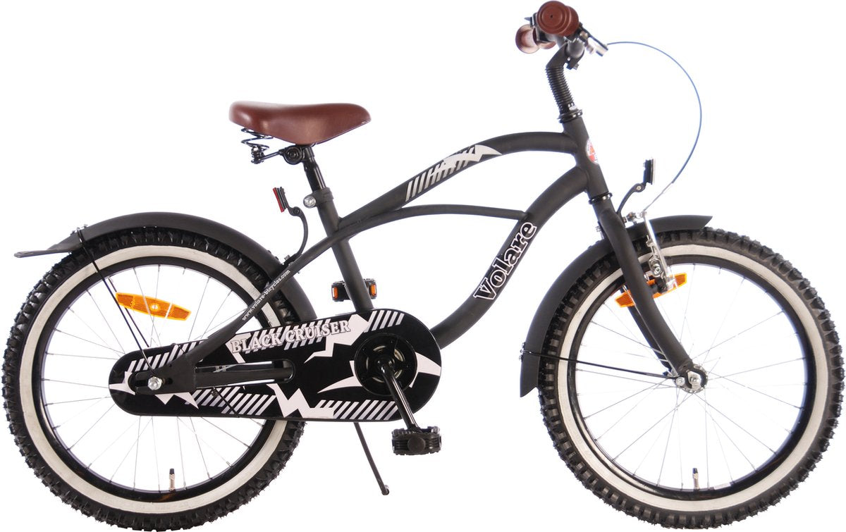 Bike per bambini Vlatar Black Cruiser - Boys - 18 pollici - Nero - 95% assemblato