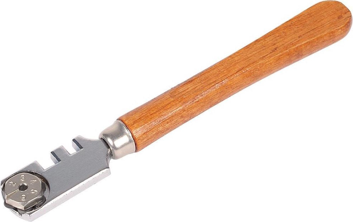 Cortador de vidrio Wolfcraft | profesor | con mango de madera | 1 pieza - 4109000