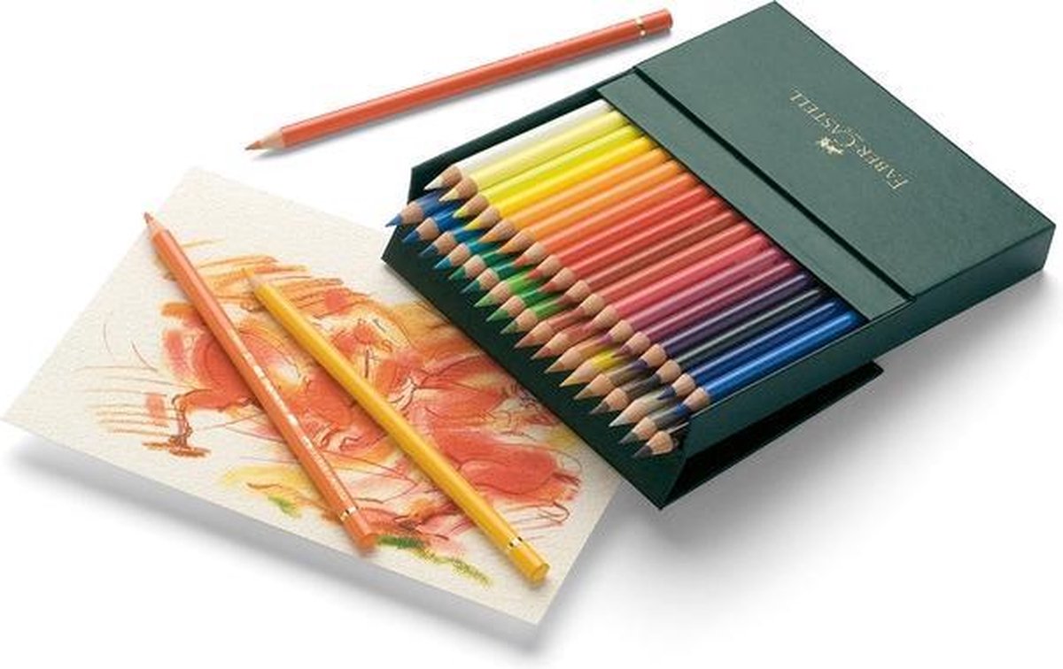 Matite colorate Faber-castell - polychromos - 36 pezzi in scatola da studio - fc-110038