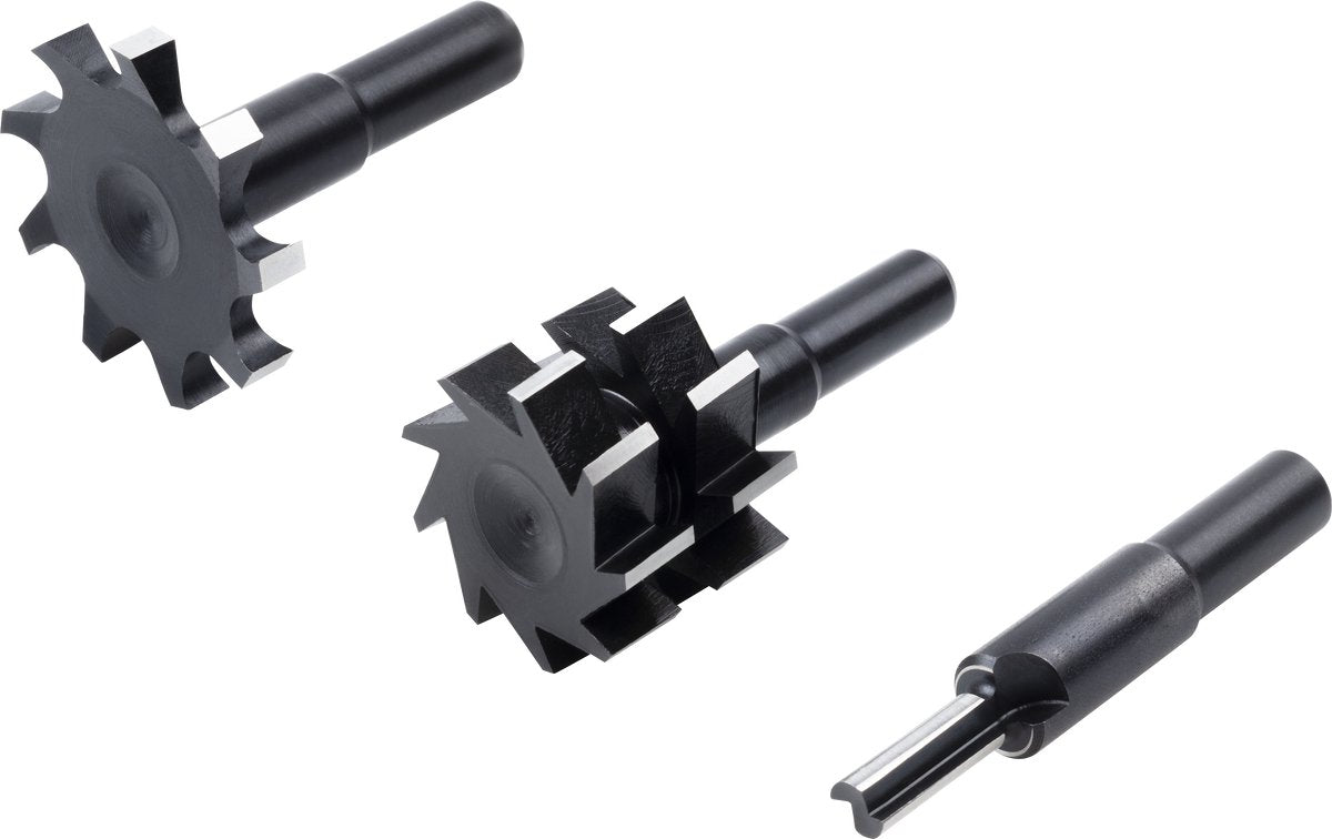 Wolfcraft - set frese universale 4 pezzi - fresa per trapano - set frese - 3254000
