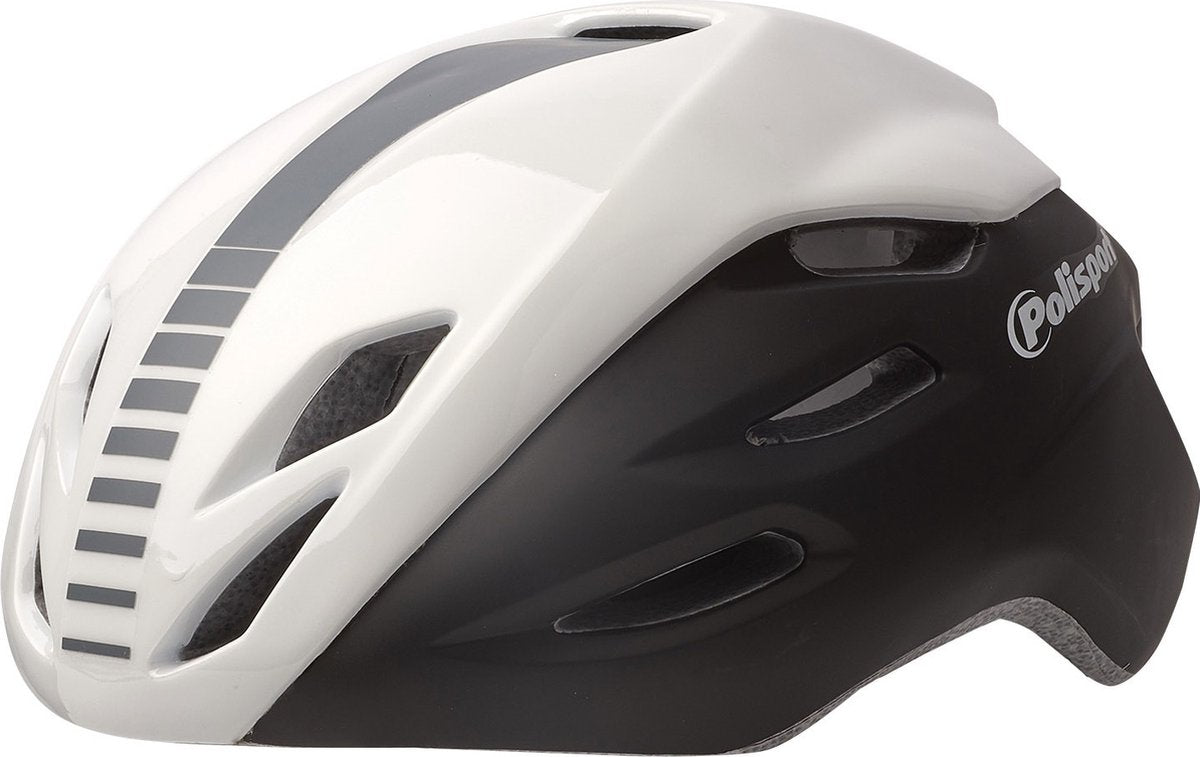 Casco de PoliSport Aero Road Matt White Gloss Blanco Gris L 58-61 cm