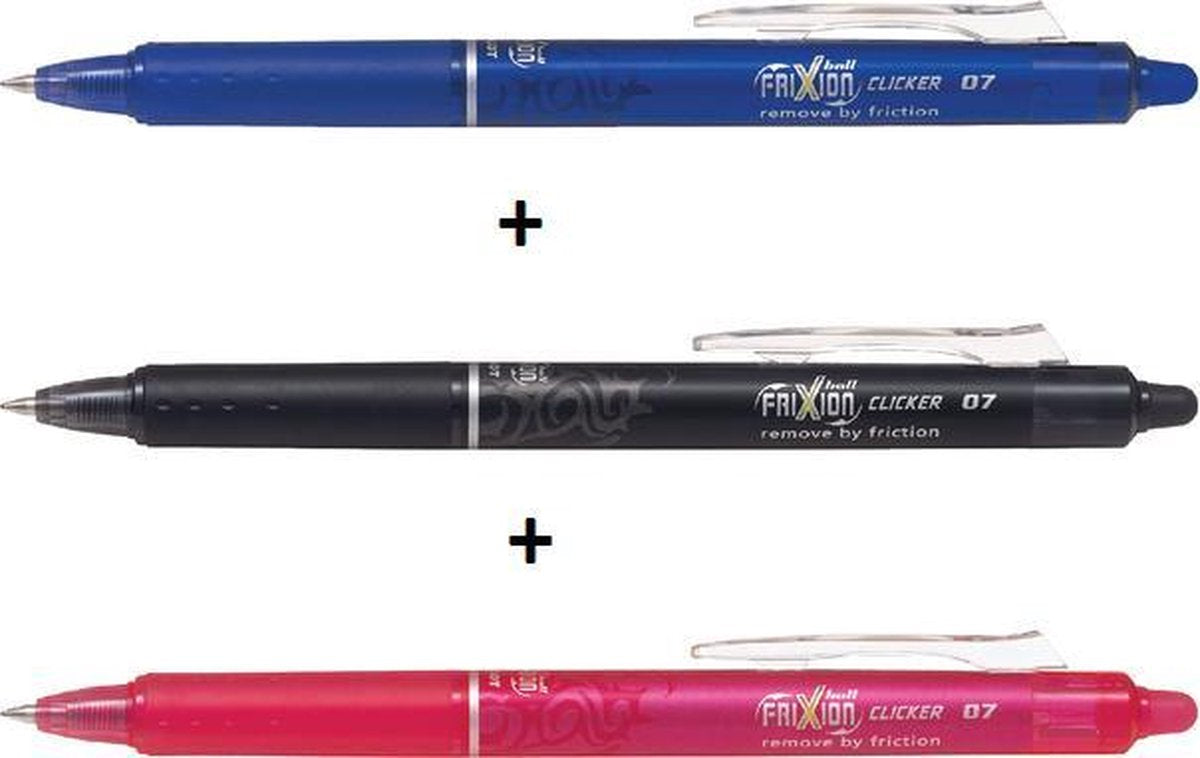 Pilot frixon ball clicker medio 3 pezzi (rosso, blu e nero)