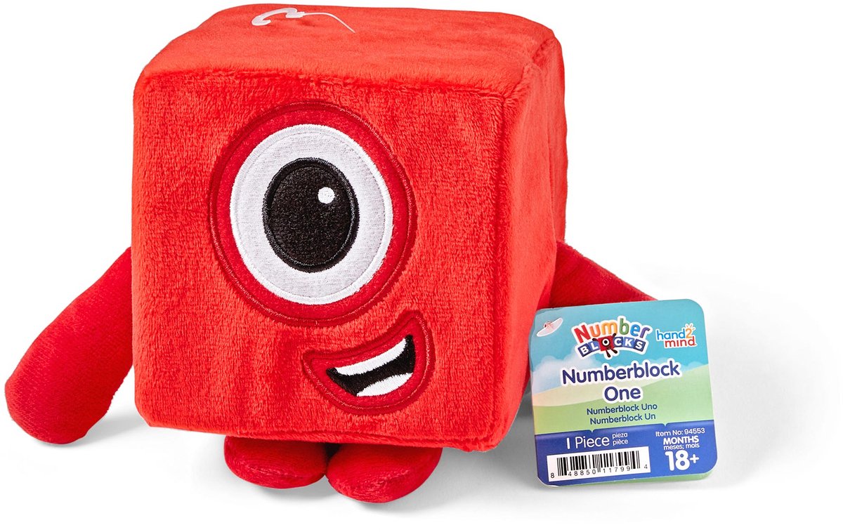 Risorse didattiche numberblocks® one - peluche - da 18 mesi
