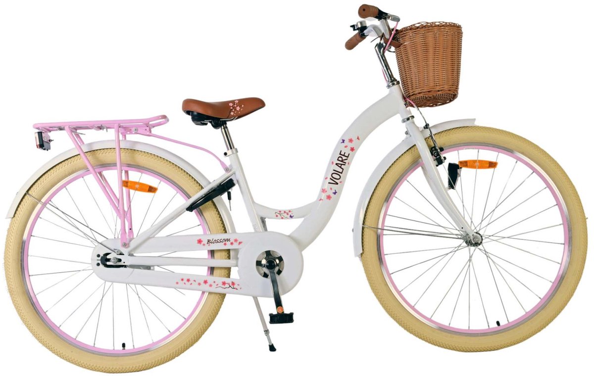 Volare Blossom Children's bicycle - Girls - 26 inch - White