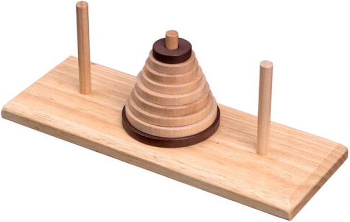 Philos toren van hanoi (hevea hout)