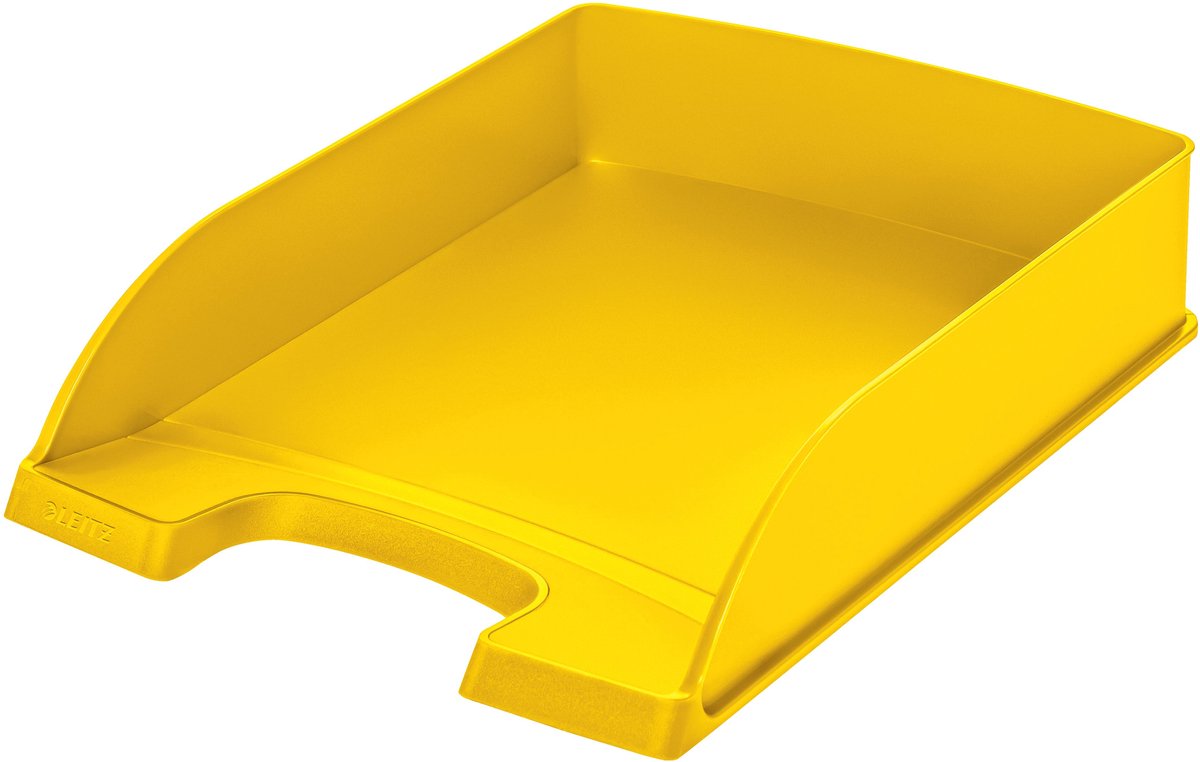 Vassoio per lettere Leitz plus 5227 scatola standard gialla da 5 pezzi