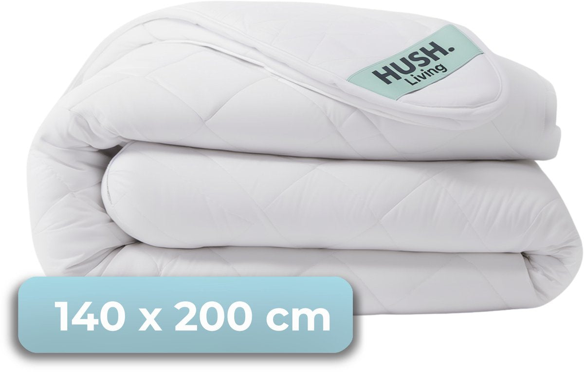 Hush. living hush living - synthetic duvet - all seasons - 140x200 cm - 350 gsm high-quality polyester fiber - with fastening loops - warm and light