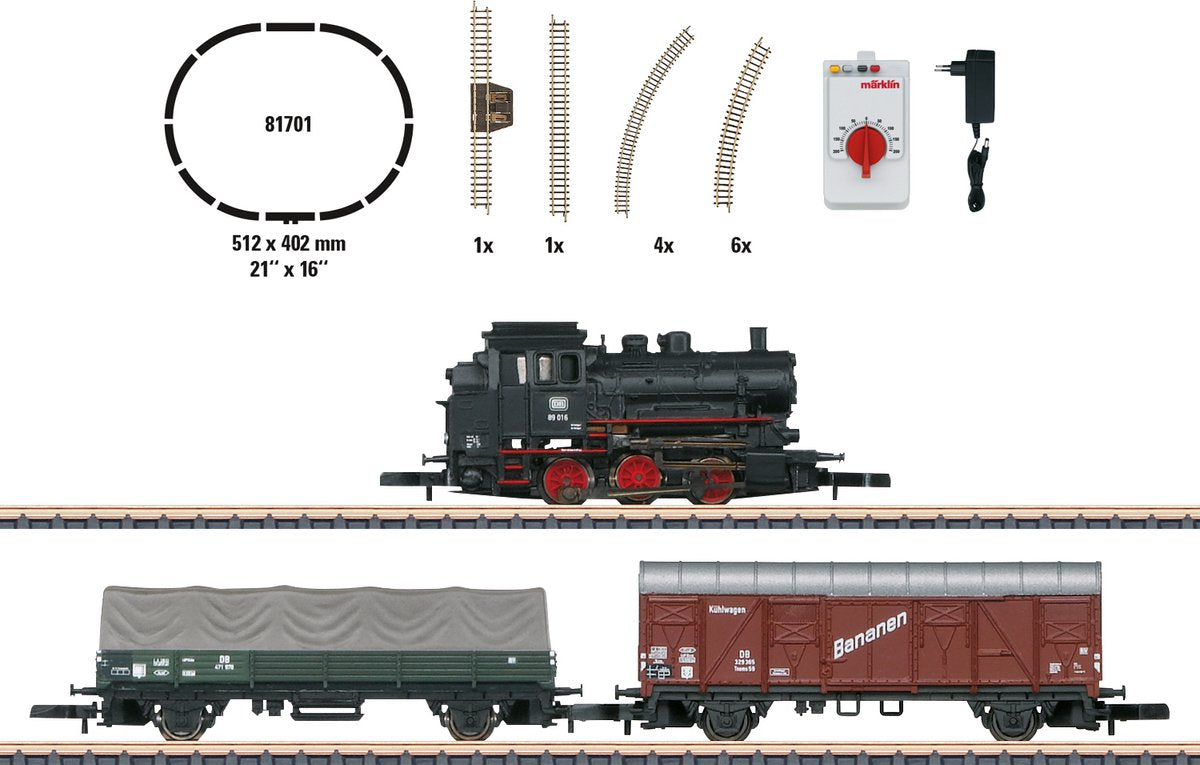 Märklin startset goederentrein met stoomlocomotief serie 89, railovaal, ri