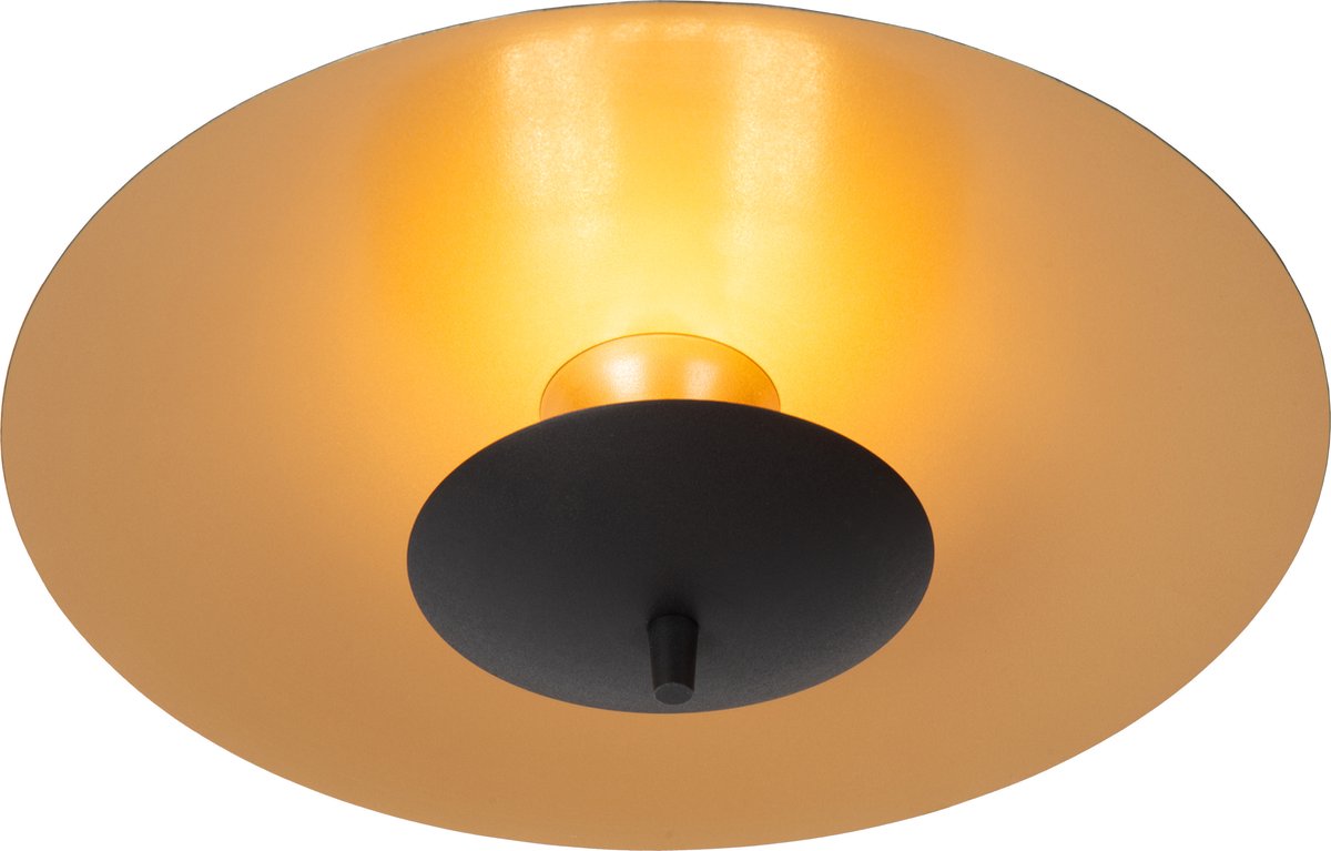 Lucide vulcan - lampada da soffitto (lampada da soffitto) - ø 35 cm - LED dimmerabile - 1x9w 3000k - nero
