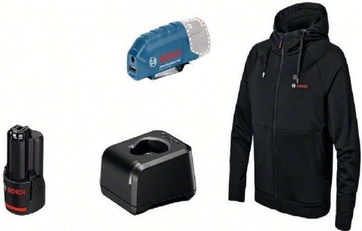 Bosch ghh 12+18v xa s kit sudadera con capucha calefactable en caja - 06188000gb