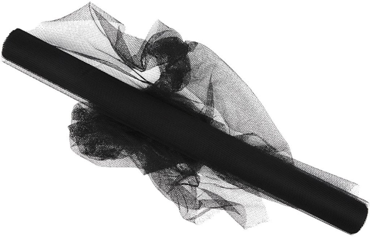 Tulle Creative Company, l: 50 cm, nero, 5 m 1 rotolo
