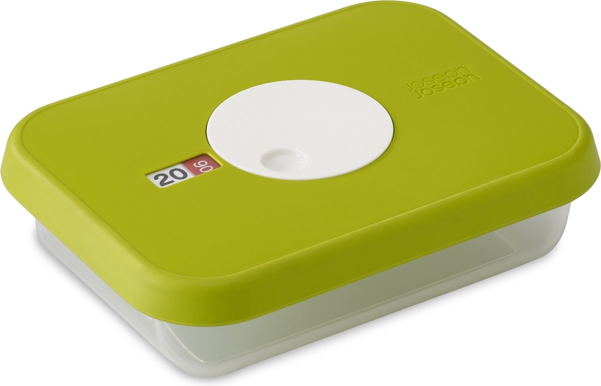 Contenitore per alimenti con quadrante Joseph Joseph - indicazione della data - 0,7 l - verde