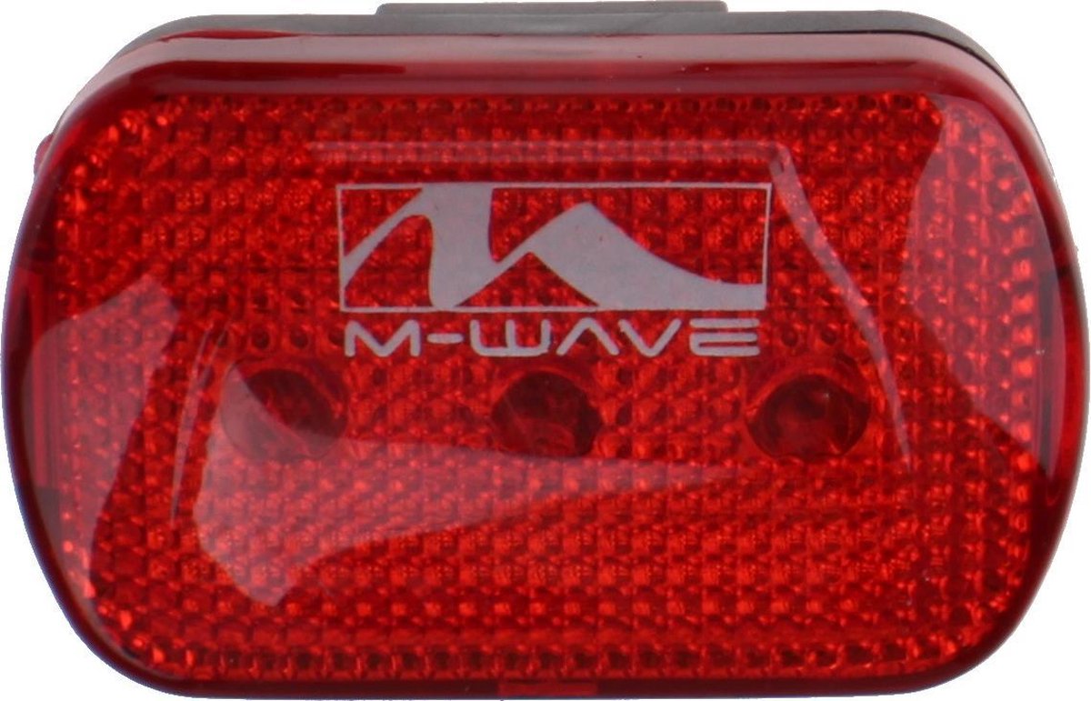 Luz trasera M-wave - iluminación para bicicleta - LED - batería - roja