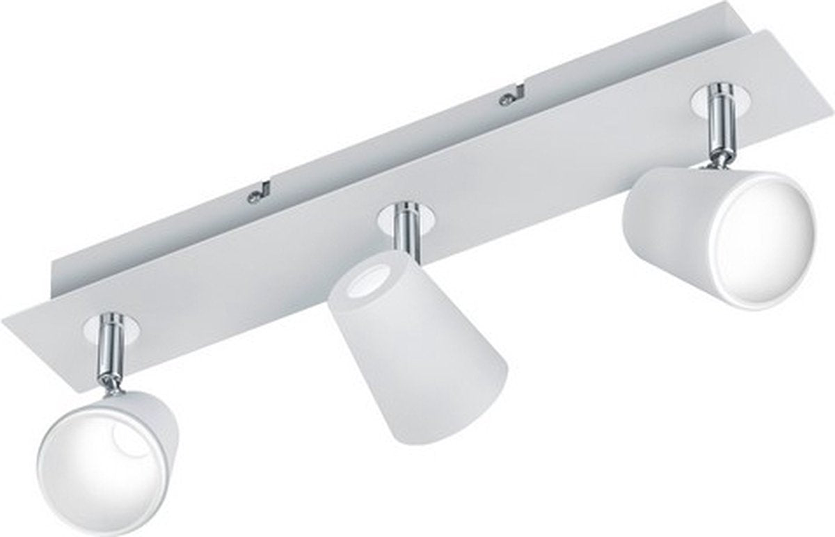 Trio narcos - spot - bianco opaco - incl. 3x SMD 6,5 W - montaggio a soffitto - protezione pattern - non dimmerabile