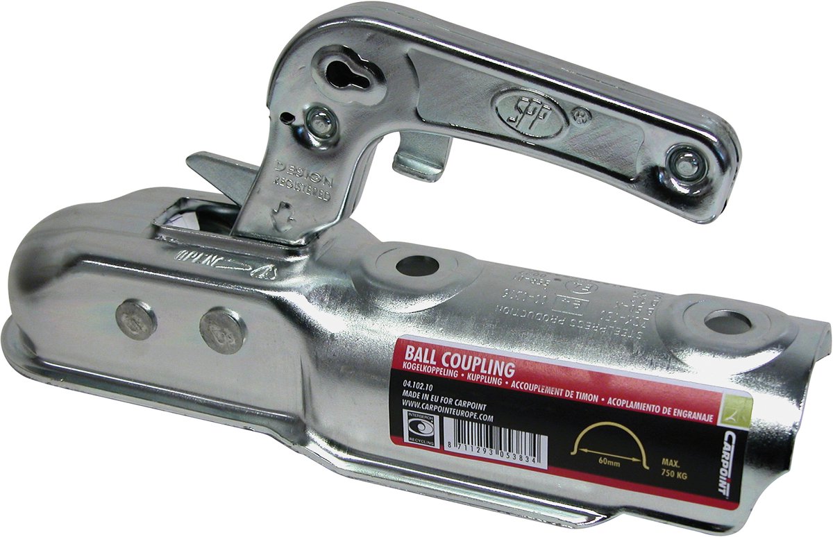 Carpoint koppeling ww 8 b (rnd 60mm) max 750kg