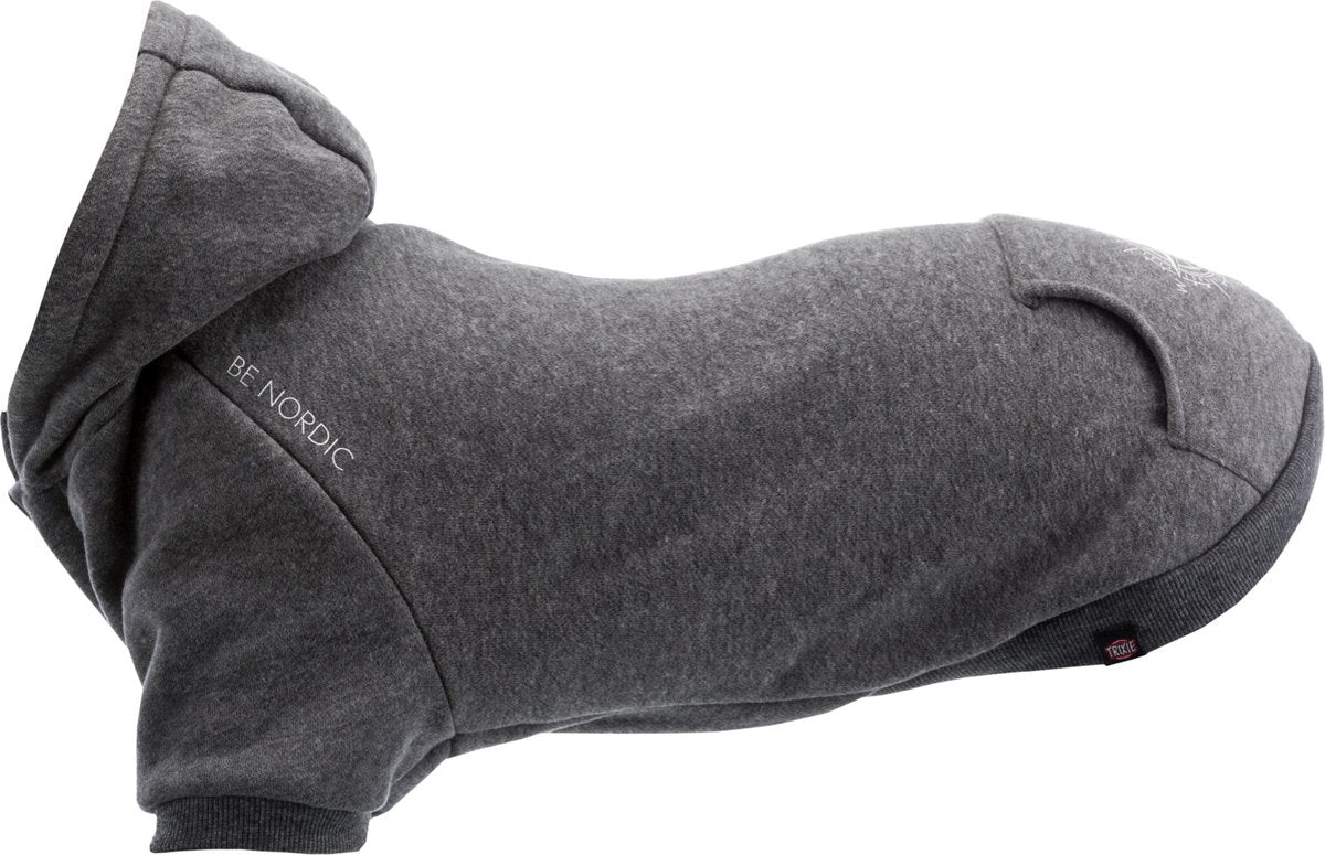 Trixie be nordic - suéter para perros - sudadera con capucha flensburg - gris - 62 cm