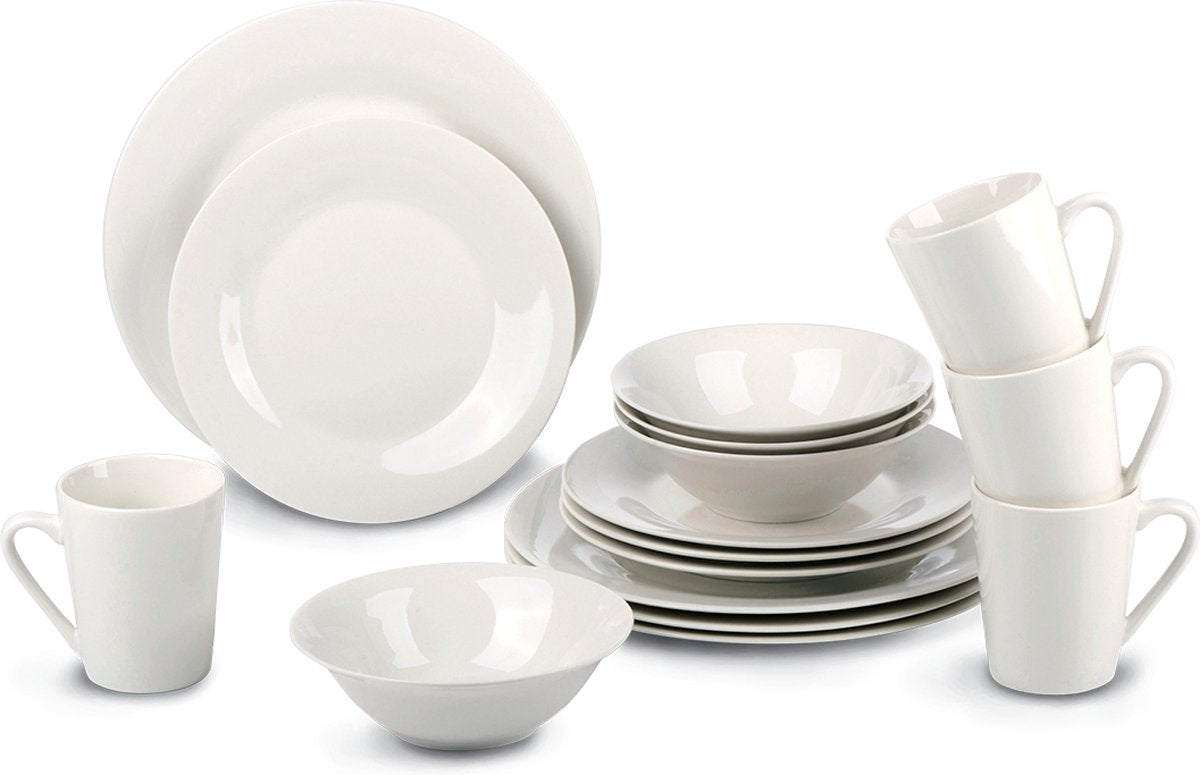 Servizio tavola Alpina 16 pezzi bianco
