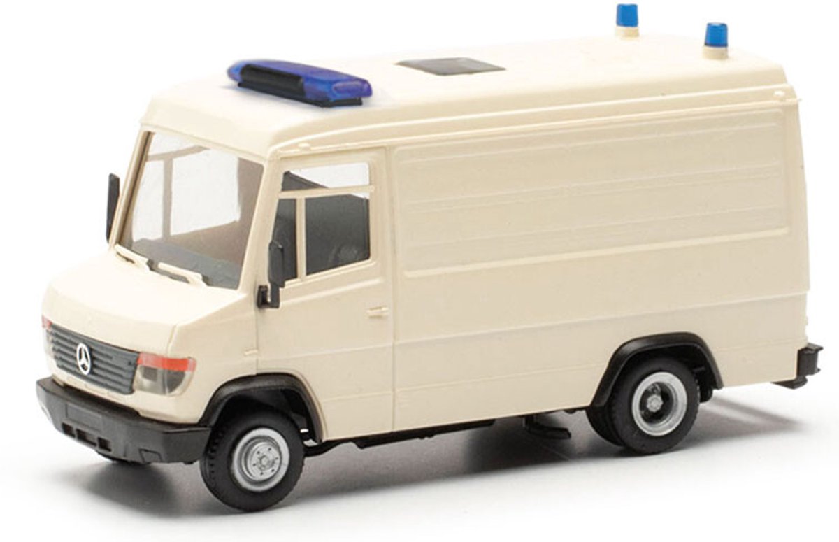 Herpa mercedes benz vario + zwaaibalk, beige (minikit)