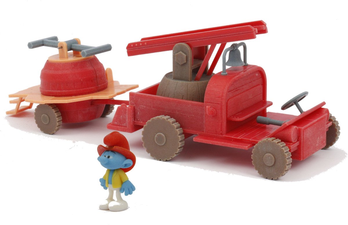 Giochi preziosi camion dei pompieri - set giochi i puffi vigili del fuoco -