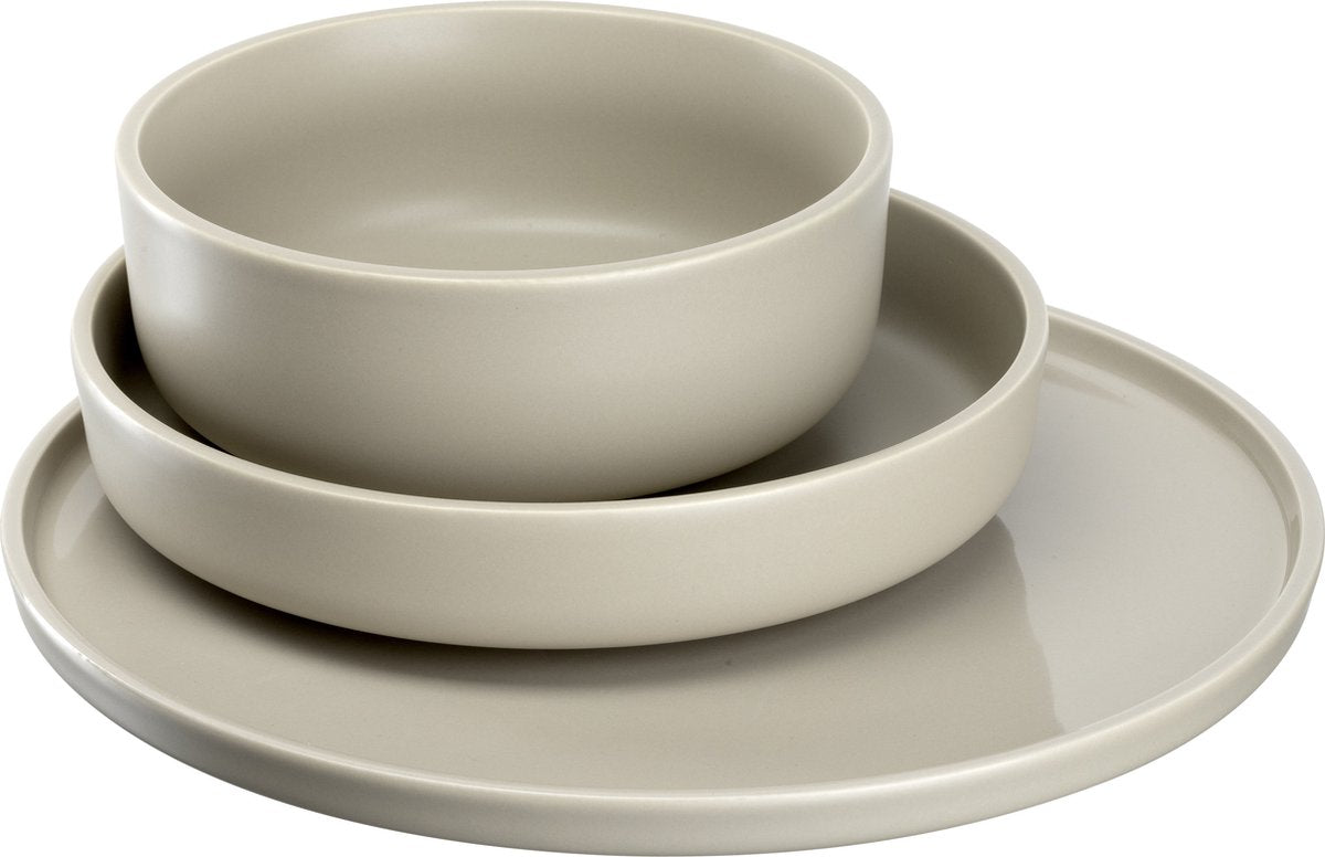 Servizio tavola Leonardo Roma 12 pezzi beige
