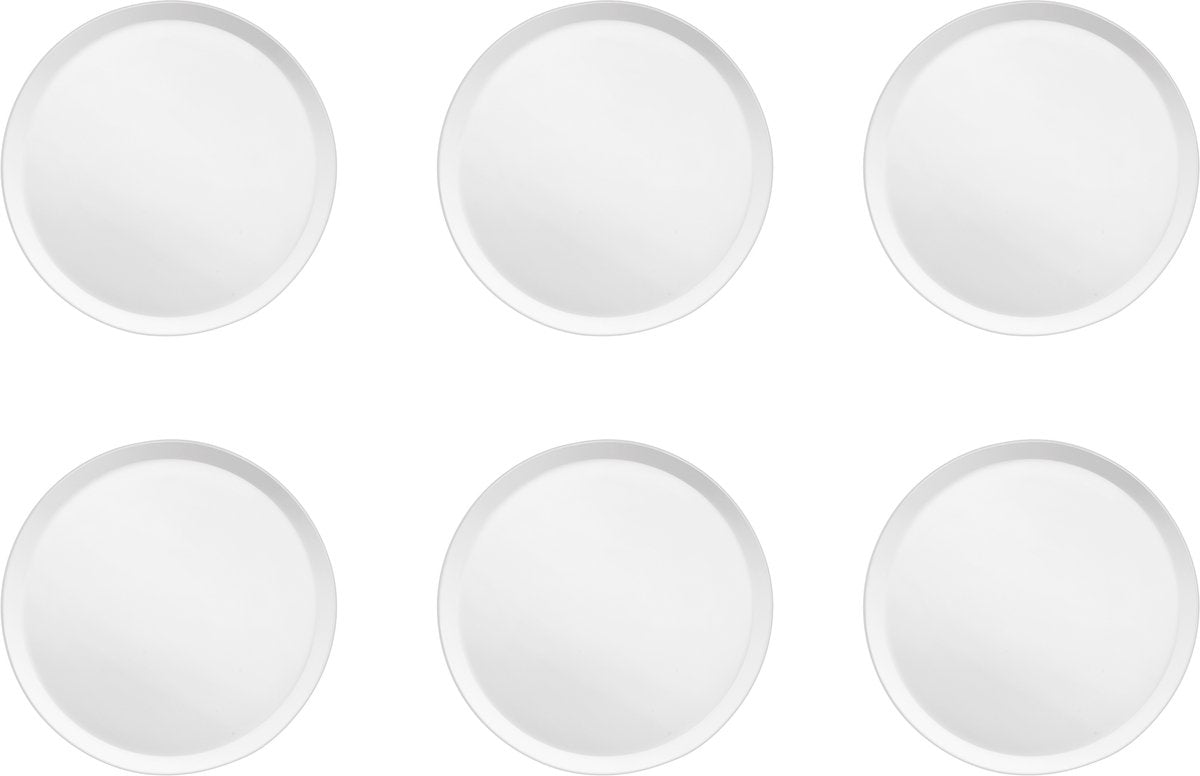 Medard de noblat - yaka blanco - plato de postre 21,5 cm - 6 piezas - porcelana